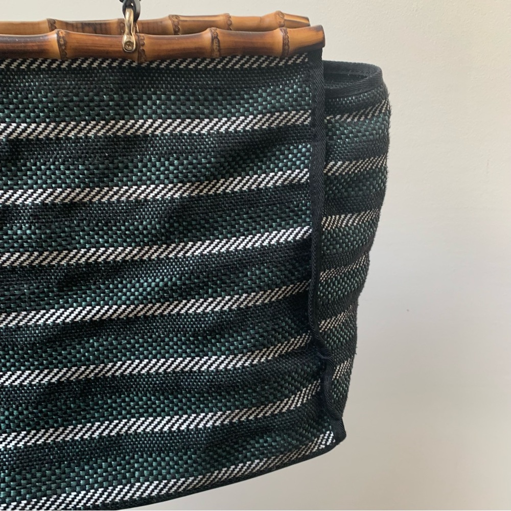 022 - Zara Woven Bag Bamboo Handles - Picture 9 of 9